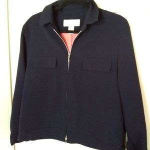 light jacket, navy blue.